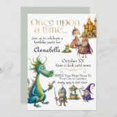 Klassieke sprookjesillustraties voor kinderen kaart (Voorkant / Achterkant)