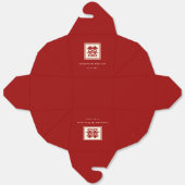 Klassieke Square Double Happiness Chinese bruiloft Bedankdoosjes (Ongevouwen)