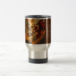 Klassieke St Michael Battling the Devil Travel Mug Reisbeker
