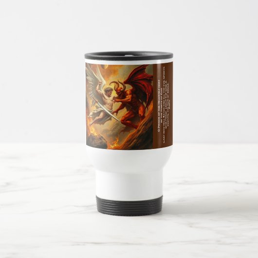 Klassieke St Michael Battling the Devil Travel Mug Reisbeker (Center)