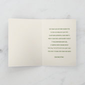 Klassieke St. Patrick Ierse Kerstzegen Kaart (Binnen)
