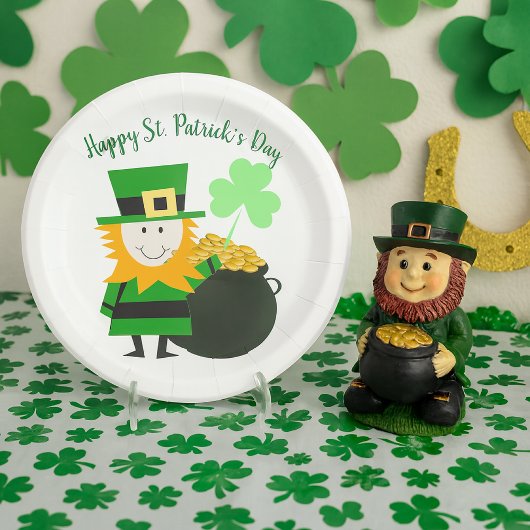 Klassieke St. Patrick's Day-feest papieren bord