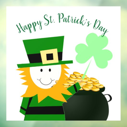 Klassieke St. Patrick's Day Raamsticker (Vel 3)