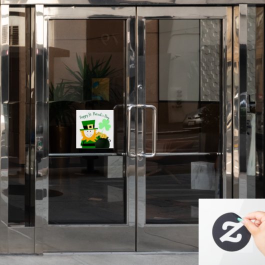 Klassieke St. Patrick's Day Raamsticker (Kantoordeur)
