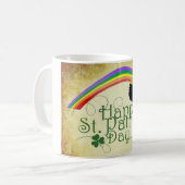 Klassieke St. Patrick's Day Regenboog/Pot met Goud Koffiemok (Voorkant links)