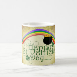 Klassieke St. Patrick's Day Regenboog/Pot met Goud Koffiemok