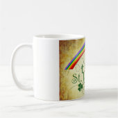 Klassieke St. Patrick's Day Regenboog/Pot met Goud Koffiemok (Links)