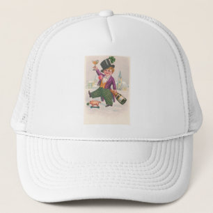 Klassieke St. Patrick's Day Shamrock Champagne Trucker Pet