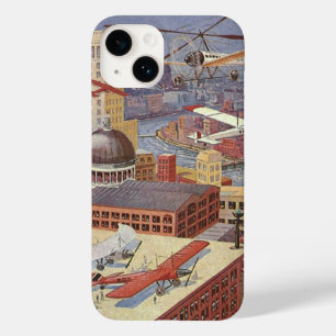 Klassieke stad in sciencefiction-stijl, Victoriaan Case-Mate iPhone 14 Hoesje