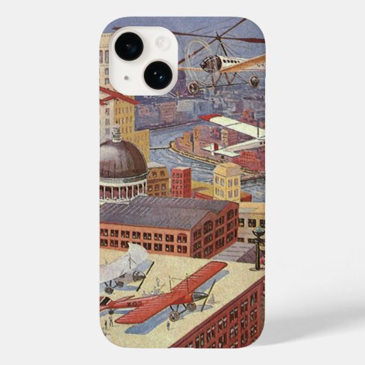 Klassieke stad in sciencefiction-stijl, Victoriaan Case-Mate iPhone Case (Achterkant)