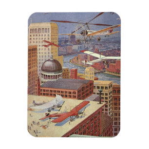 Klassieke stad in sciencefiction-stijl, Victoriaan Magneet