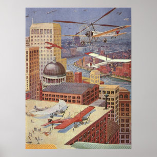Klassieke stad uit sciencefiction, Victoriaans Ste Poster