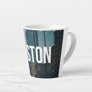 Klassieke stadsgezichtprint van Boston - Historisc Latte Mok
