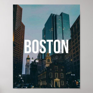 Klassieke stadsgezichtprint van Boston - Historisc Poster