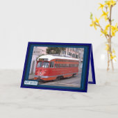 Klassieke stadstram kaart (Gele Bloem)