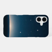 Klassieke Starfield Horizon iPhone 16 Hoesje (Achterkant horizontaal)