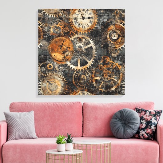 Klassieke Steampunk Canvas Kunst (Insitu (Woonkamer))