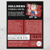 Klassieke stekker, stekker, Adverteren Flyer (Voorkant)