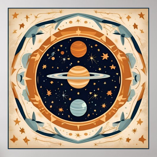 Klassieke stellaire kraamkamer, ruimte, kosmos, he poster (Voorkant)