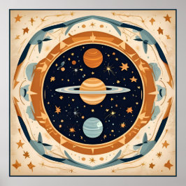 Klassieke stellaire kraamkamer, ruimte, kosmos, un poster