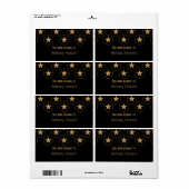 Klassieke stembalken etiket (Full Sheet)