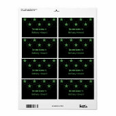 Klassieke stembalken etiket (Full Sheet)