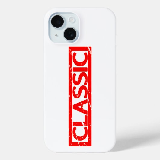 Klassieke stempel Case-Mate iPhone case (Achterkant)