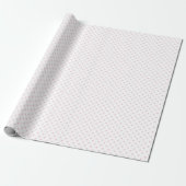Klassieke sterren lichtroze - wit cadeaupapier (Uitgerold)