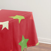 Klassieke sterren op Red Holiday Tablecloth Tafelkleed (Voorbeeld)