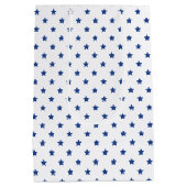 Klassieke sterren True Blue - Wit Medium Cadeauzakje (Achterkant)