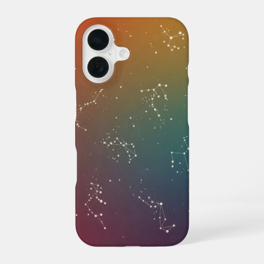 Klassieke sterrenhemel iPhone 16 hoesje (Achterkant)