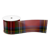 Klassieke Stewart Plaid voor een Tartan Christmas Satijnen Lint (Spoel)