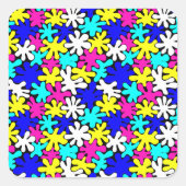 Klassieke Sticker met kleurrijke helderspots (Voorkant)