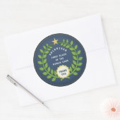 Klassieke sticker om vrijwilligers te bedanken (Envelop)