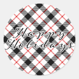 Klassieke Sticker voor kerstmis Prettige feestdage