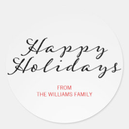 Klassieke Sticker voor kerstmis Prettige feestdage