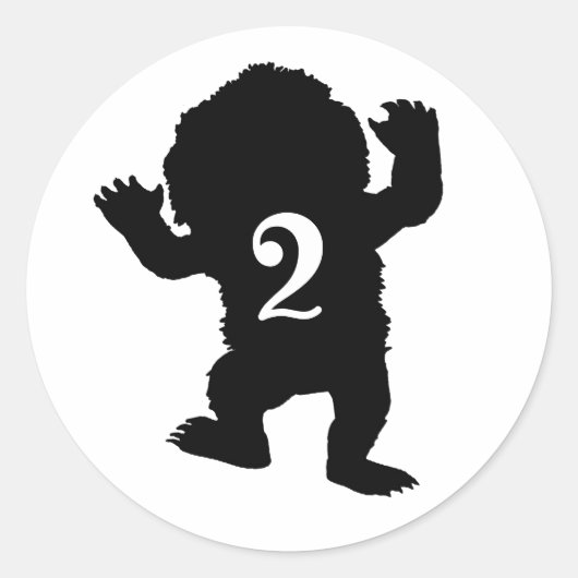 Klassieke stickers van Monster Character Party (Voorkant)