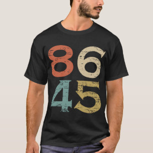 Klassieke  stijl 86 45 antitrump t-shirt