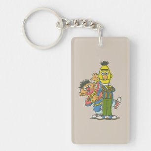 Klassieke Stijl Bert en Ernie Sleutelhanger