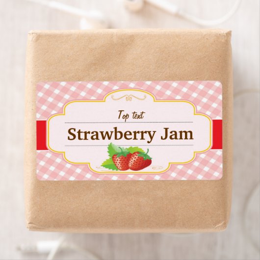 Klassieke stijl Jam Jelly Strawberry Label (Insitu)