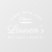 Klassieke stijl Kafel Boutique Shop Logo Raamsticker (Vel)