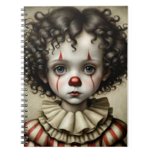 Klassieke stijl kleine clown Notitieboek