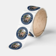 Klassieke stijl Navy Afstudeer stickerrol