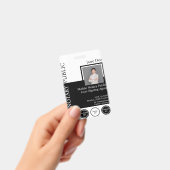 Klassieke Stijl Notaris Publieke Badge met QR (Handheld)