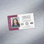 Klassieke Stijl Noteerbare Signaleringsagent ID Pl Magnetisch Visitekaartje (Voorbeeld)