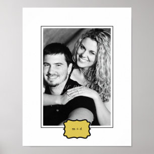 Klassieke stijl persoonlijke foto-mat - verticaal poster