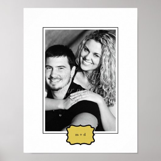 Klassieke stijl persoonlijke foto-mat - verticaal poster (Voorkant)