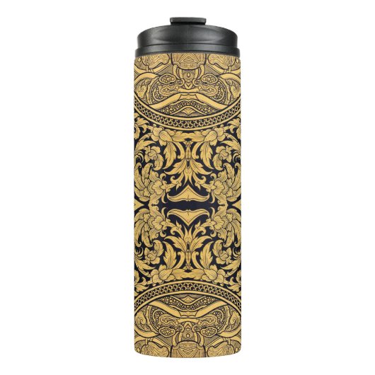 Klassieke stijl scrollwork thermosbeker (Voorkant)