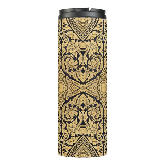 Klassieke stijl scrollwork thermosbeker (Achterkant)