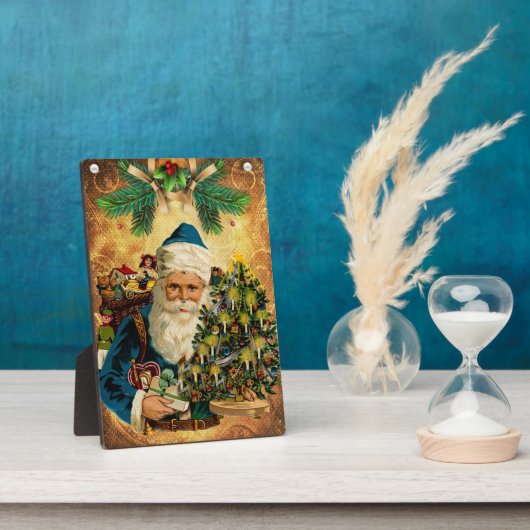 Klassieke stijl Sint Nicolaas (Kerstman) Kerstfees Fotoplaat (Zijkant)